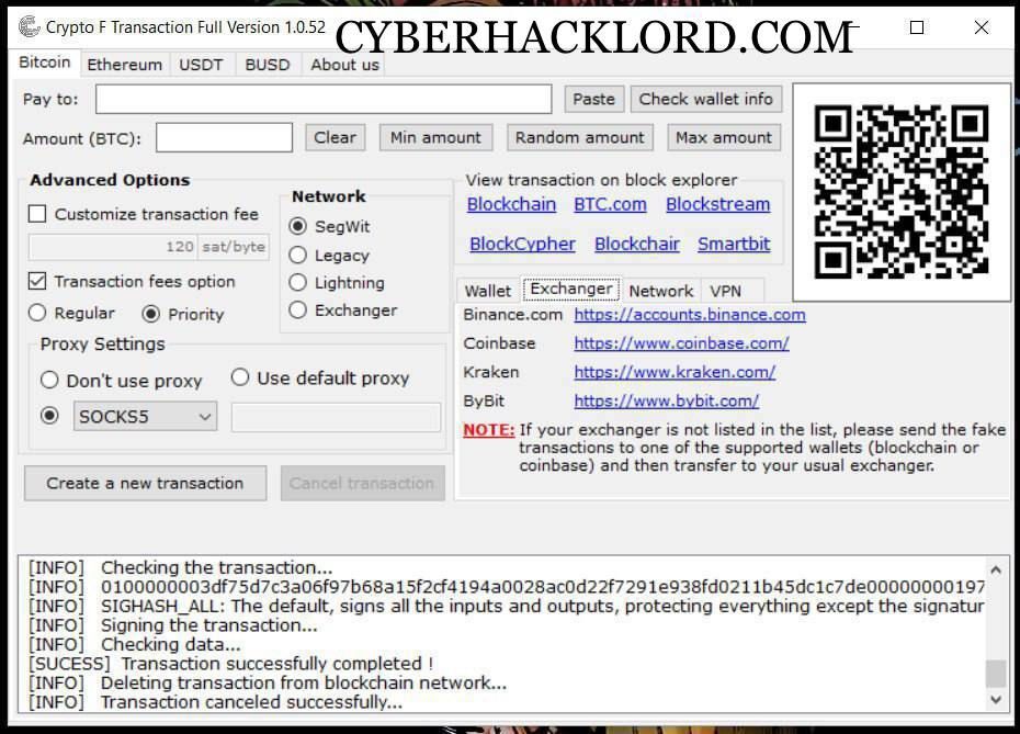 fake bitcoin transaction