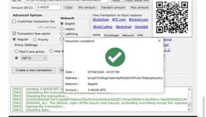 Fake bitcoin sender software